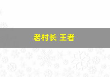 老村长 王者